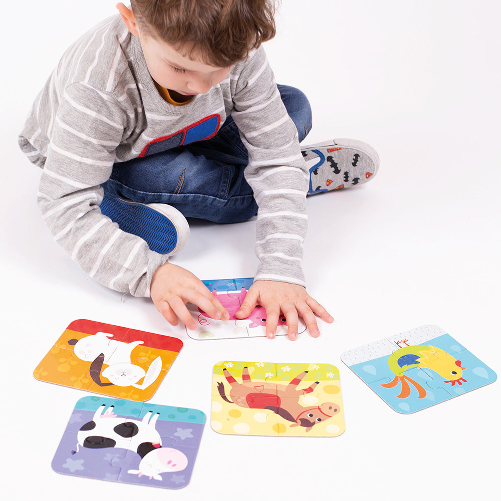 Banana Panda On-the-Go Farm Animal Puzzles – Ages 2+