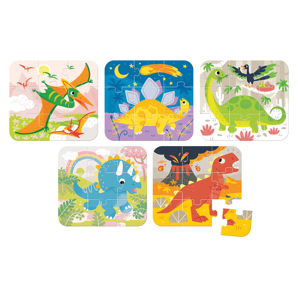 Dinosaur Puzzles for Ages 3+ – 45 Pieces | Banana Panda