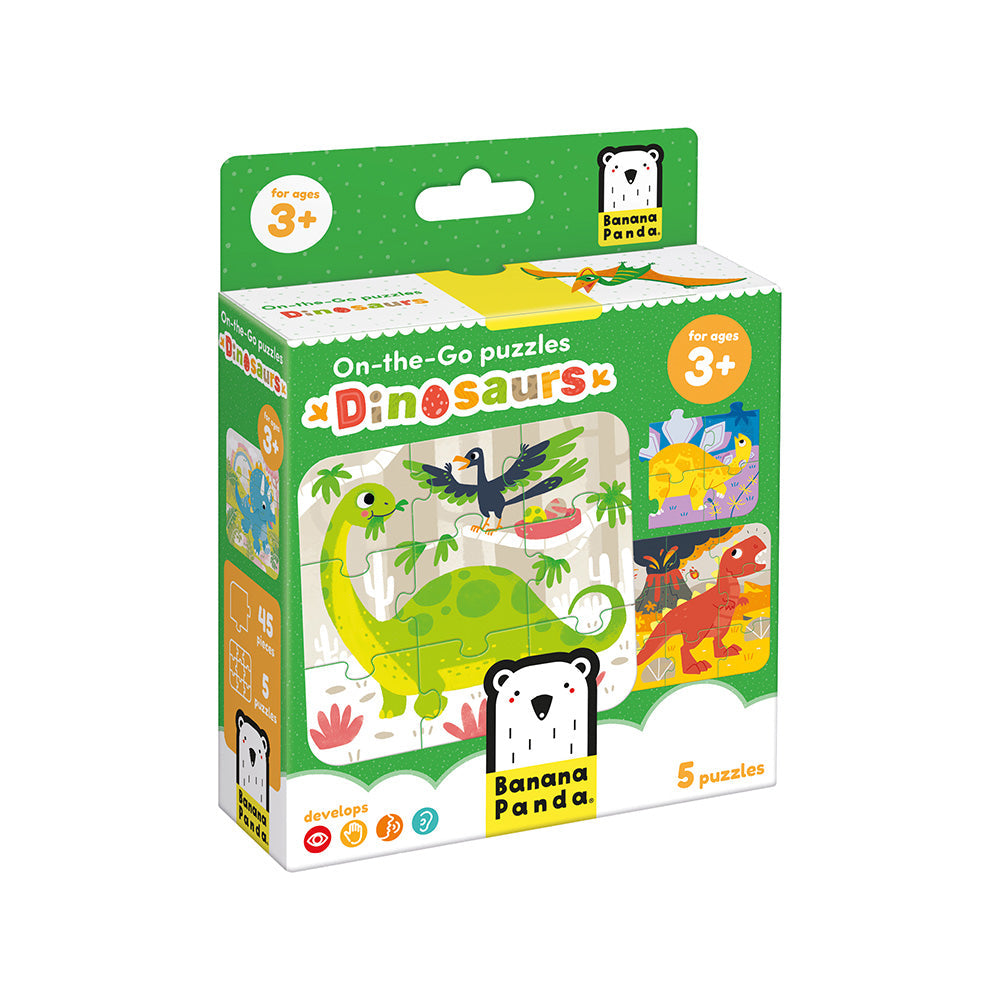 Dinosaur Puzzles for Ages 3+ – 45 Pieces | Banana Panda