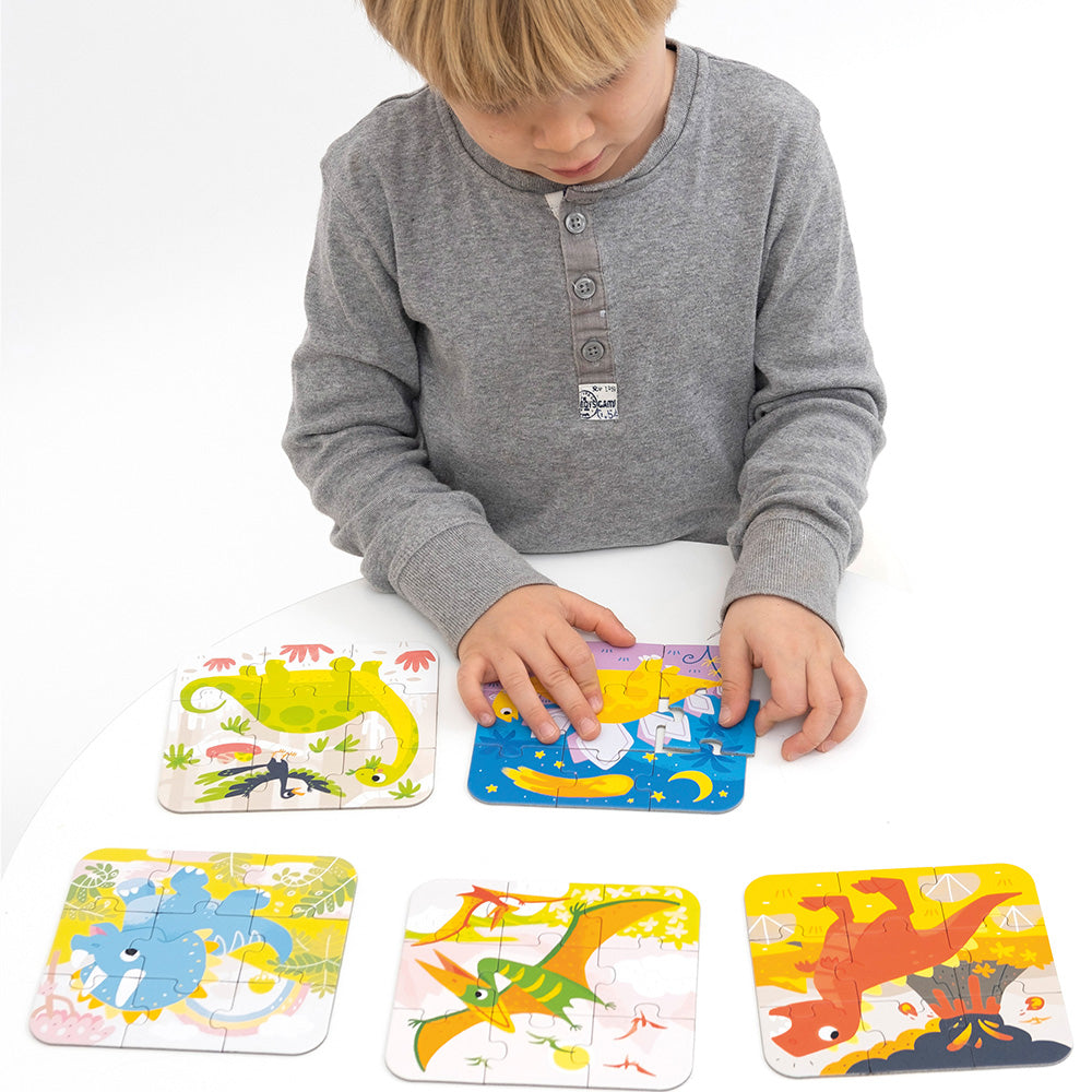 Dinosaur Puzzles for Ages 3+ – 45 Pieces | Banana Panda