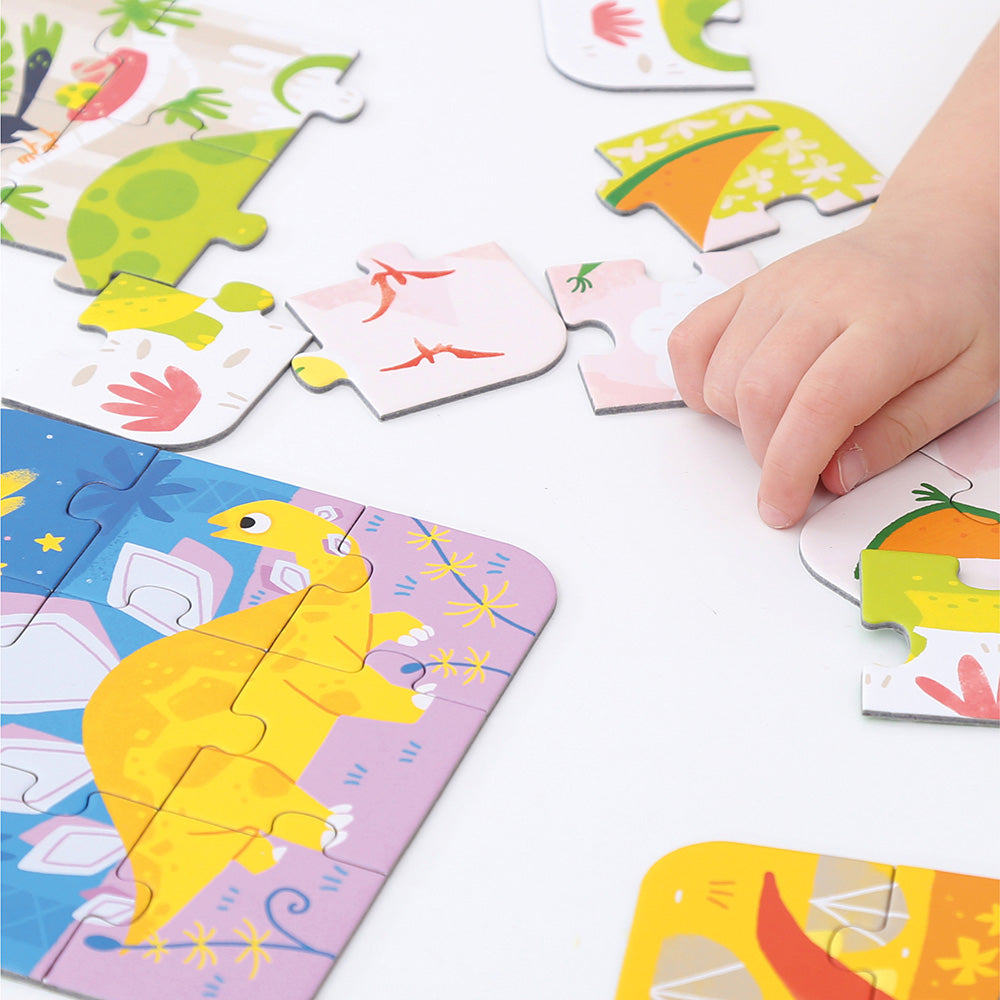 Dinosaur Puzzles for Ages 3+ – 45 Pieces | Banana Panda