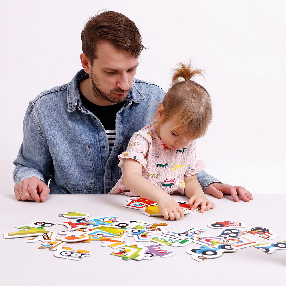 Banana Panda Progressive Puzzles – Construction Vehicles