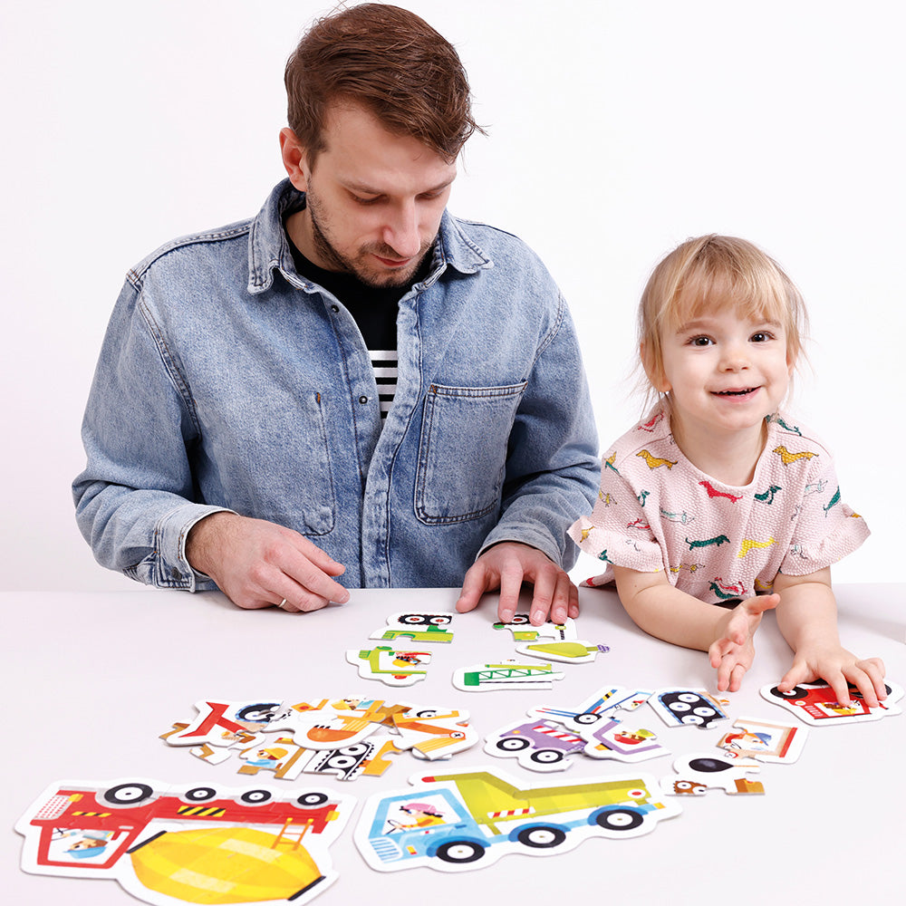 Banana Panda Progressive Puzzles – Construction Vehicles