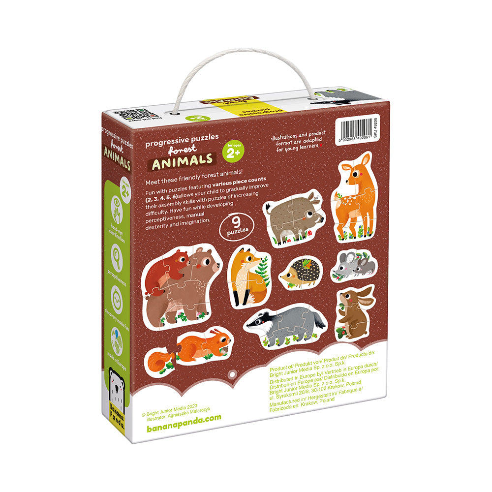 Banana Panda Progressive Puzzles Forest Animals
