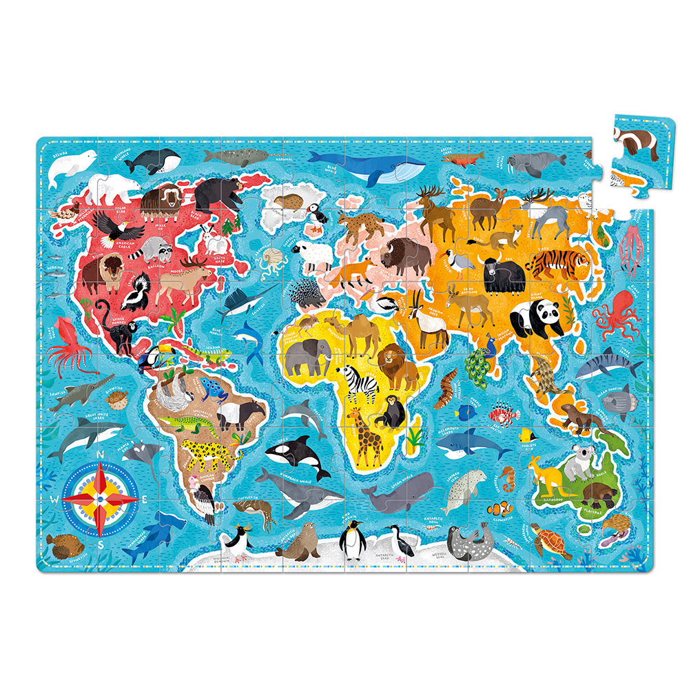 Animals Around the World Puzzle by Banana Panda | Mucky Wolf