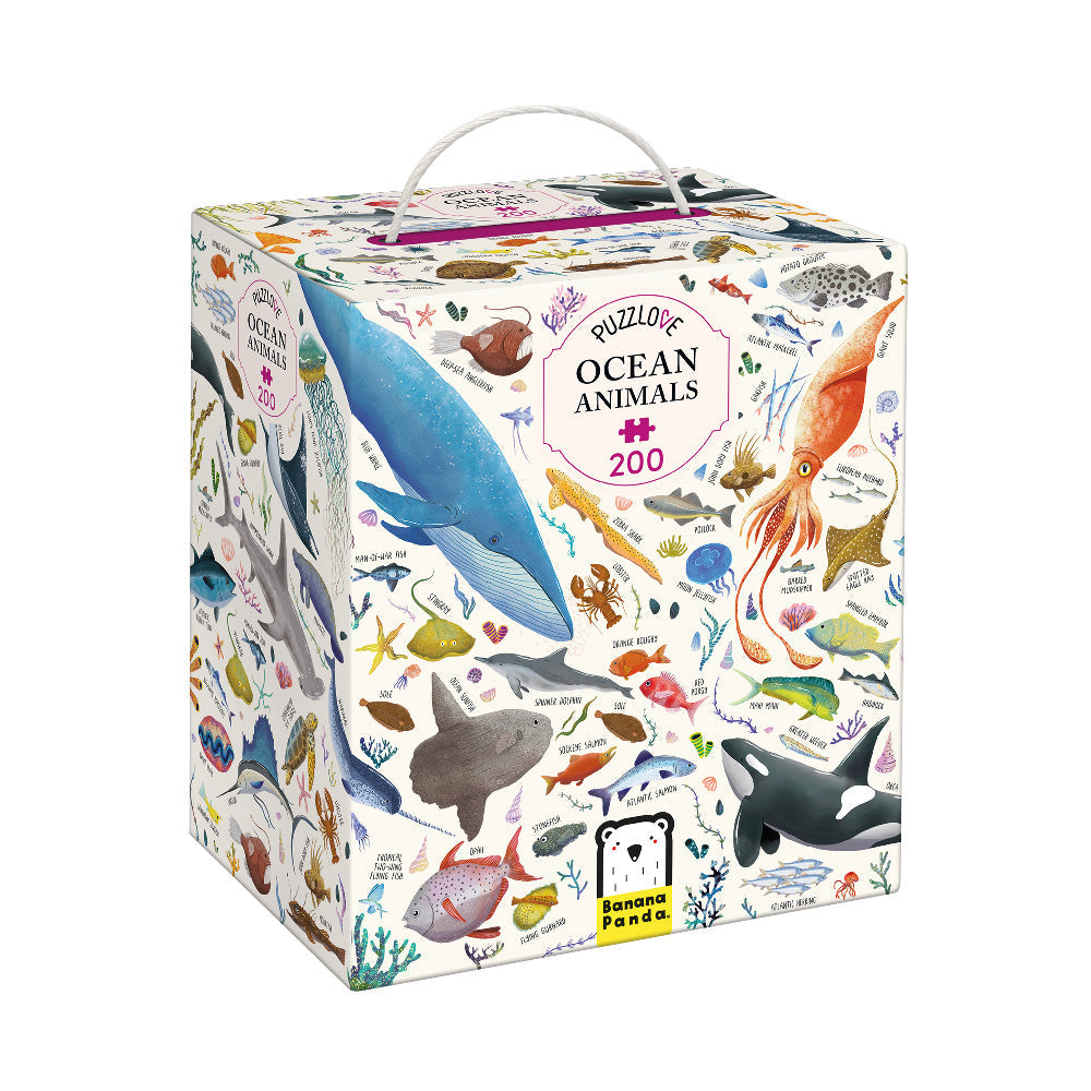 Ocean Animals Puzzle by Banana Panda | 200 Pieces | Mucky Wolf