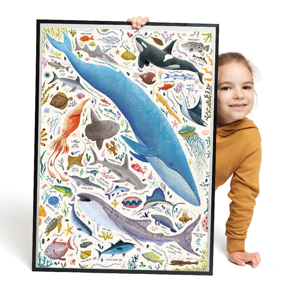 Ocean Animals Puzzle by Banana Panda | 200 Pieces | Mucky Wolf