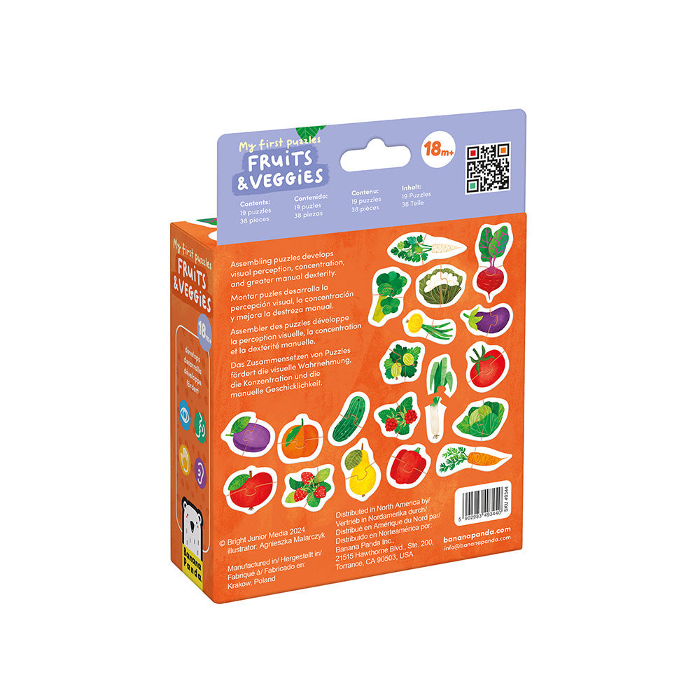 My First Puzzle Fruits & Veggies | Banana Panda | Mucky Wolf