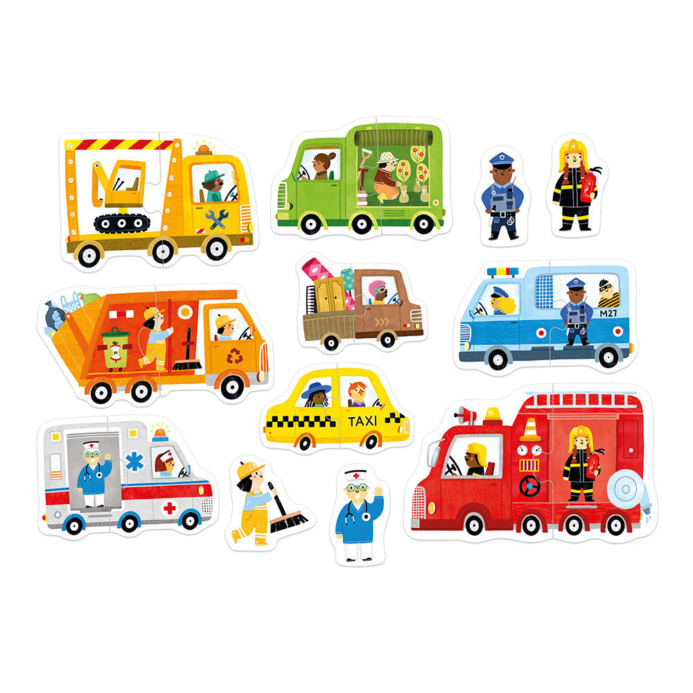 First Vehicle Puzzles for Toddlers 18m+ | Banana Panda