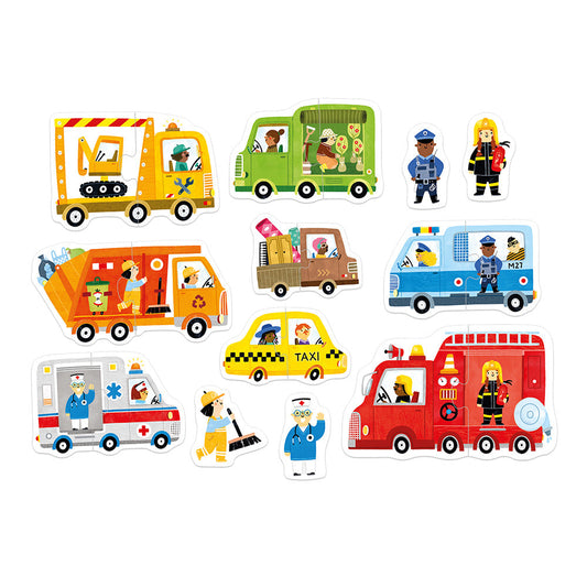 First Vehicle Puzzles for Toddlers 18m+ | Banana Panda