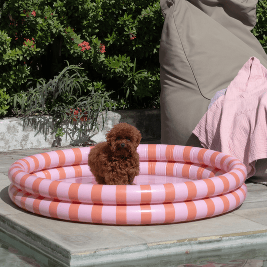 Swim Essentials | Pink & Red Stripe 100cm Paddling Pool