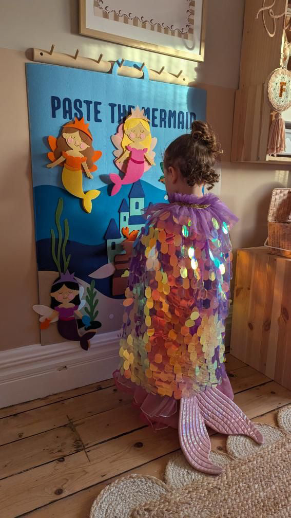 Mermaid Felt Play Board | Under the Sea Sensory Toy for Kids | Mucky Wolf