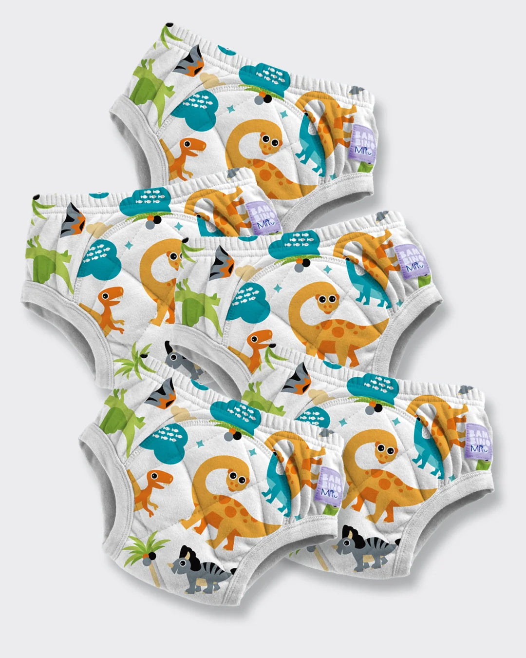 5 Pack Reusable Potty Training Pants with Cross-Stitch