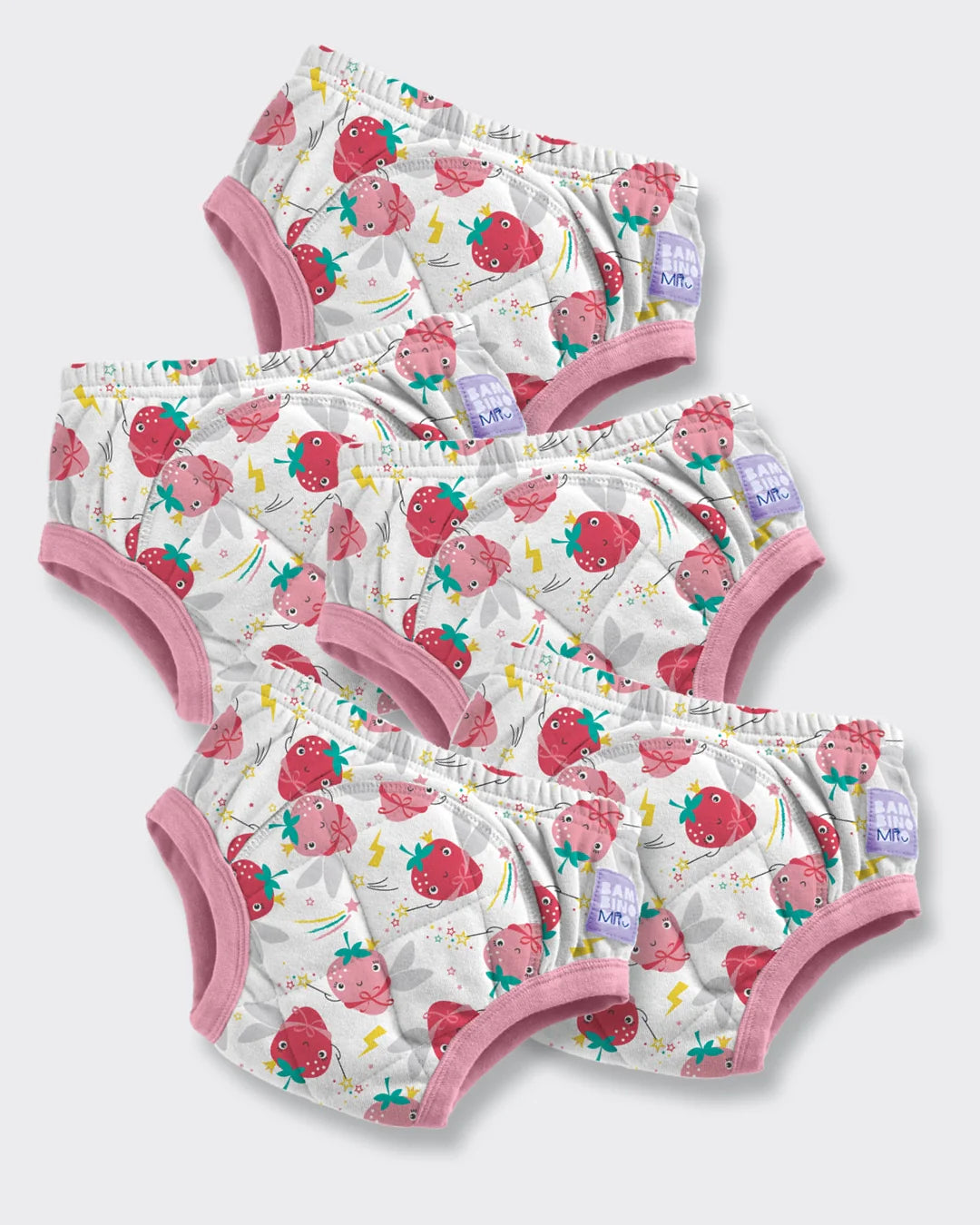 5 Pack Reusable Potty Training Pants with Cross-Stitch