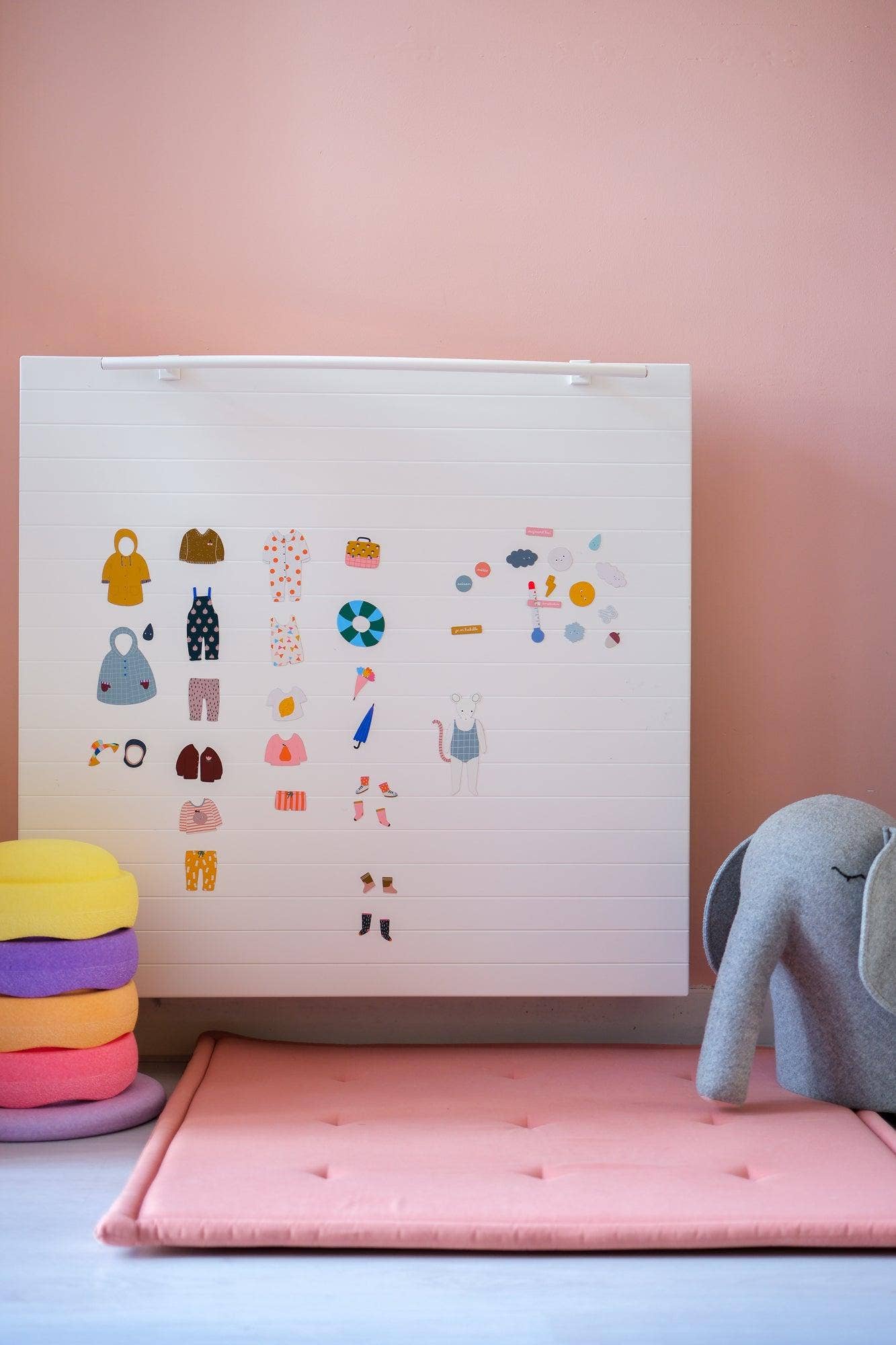 Dress-Up Magnetic Play Set – Weather-Ready Fun for Little Stylists!