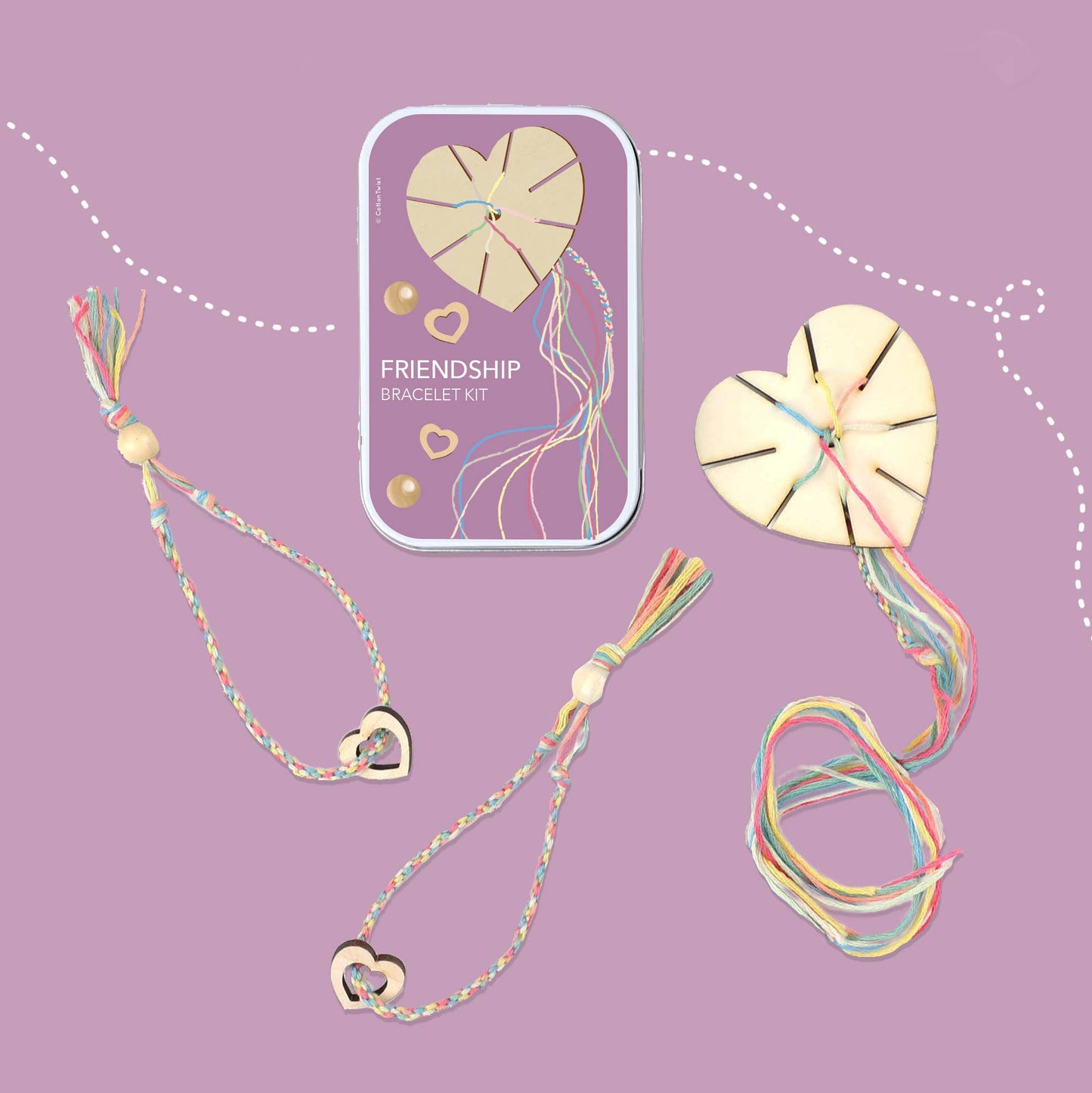 Cotton Twist Friendship Bracelet Making Gift Kit