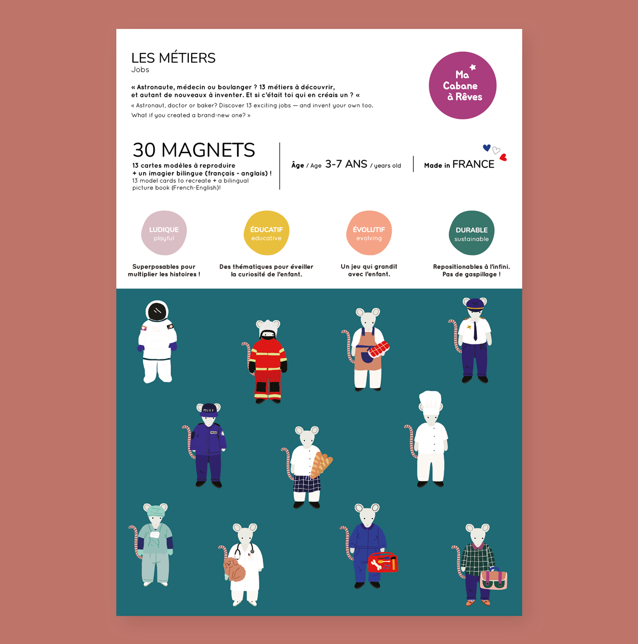Dress Up Professions Magnetic Play Set