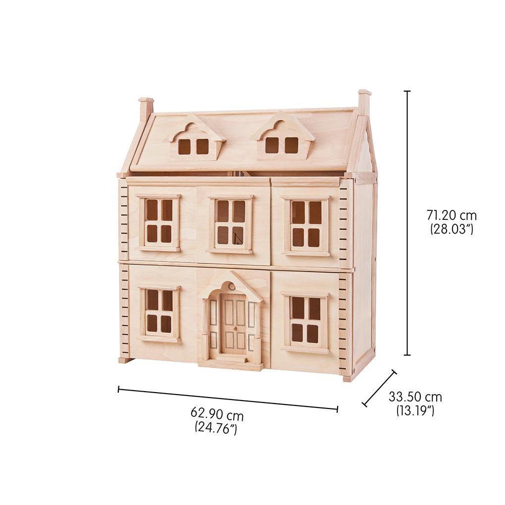 Wooden Victorian Dolls House 3-Storey | PlanToys | Mucky Wolf