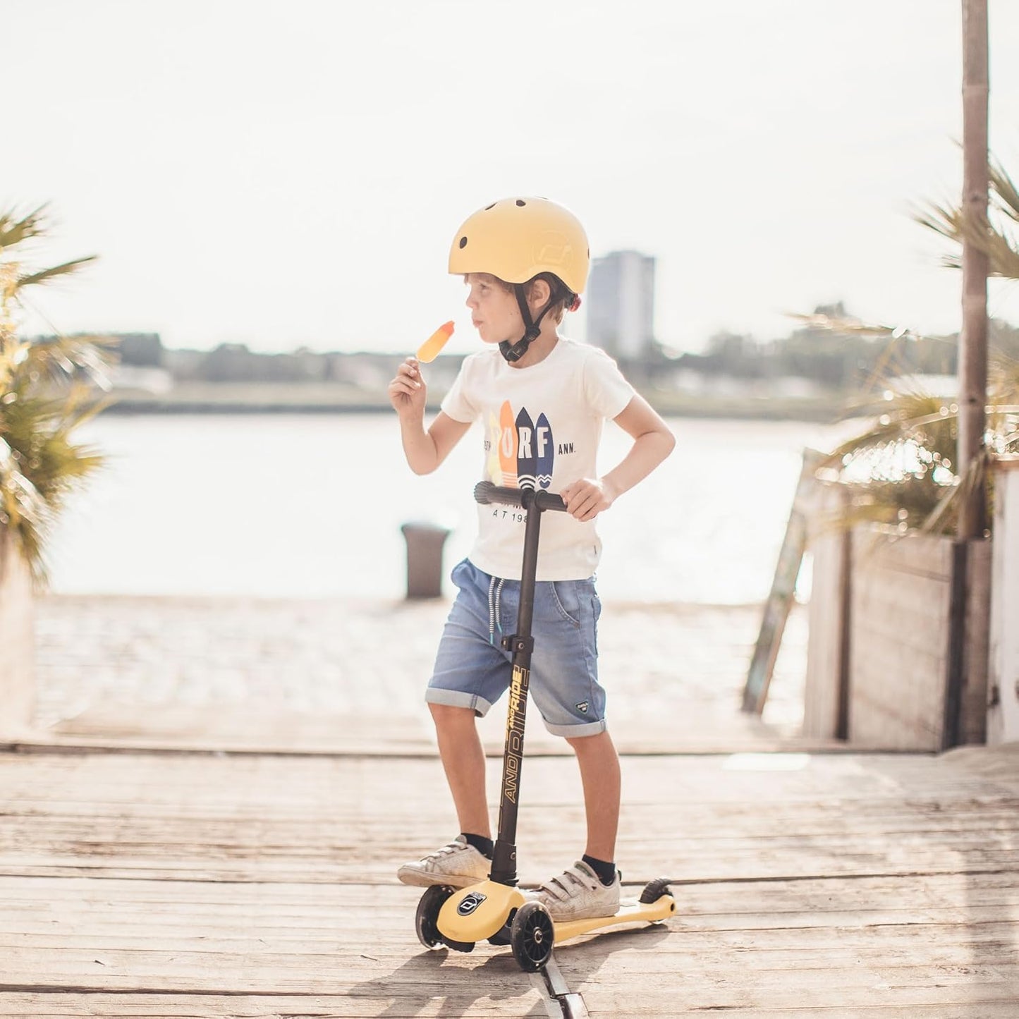 Scoot & Ride Helmet in Colour Lemon