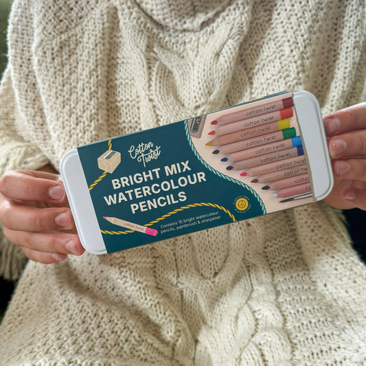 Jumbo Watercolour Pencils Tin – Eco-Friendly Creative Fun for Kids (Ages 3+)