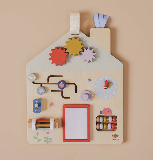 Just Bee Kids Wooden Activity Board Busy Board