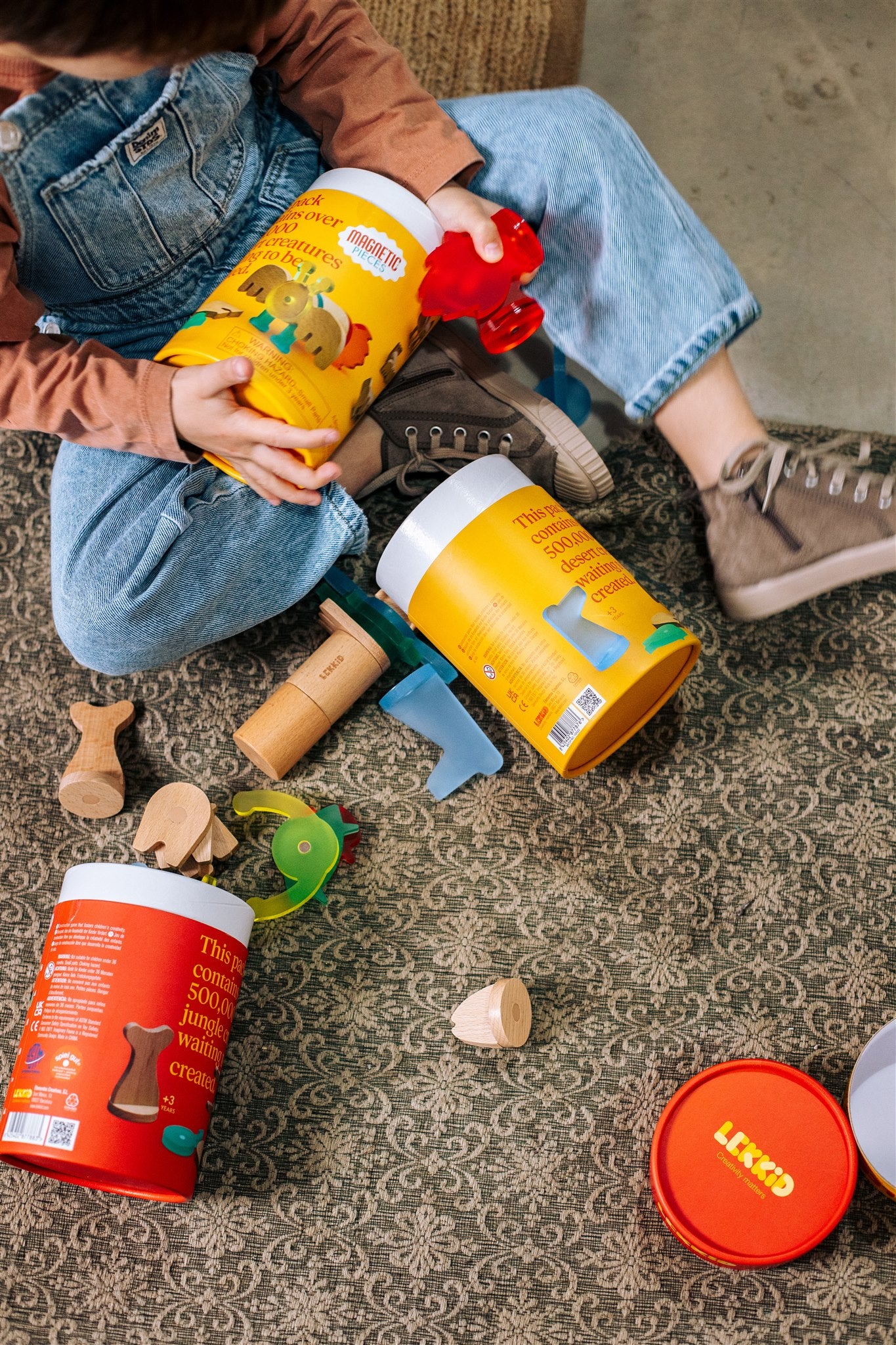LEKKID Magnetic Wooden Animal Construction Set Desert Creatures