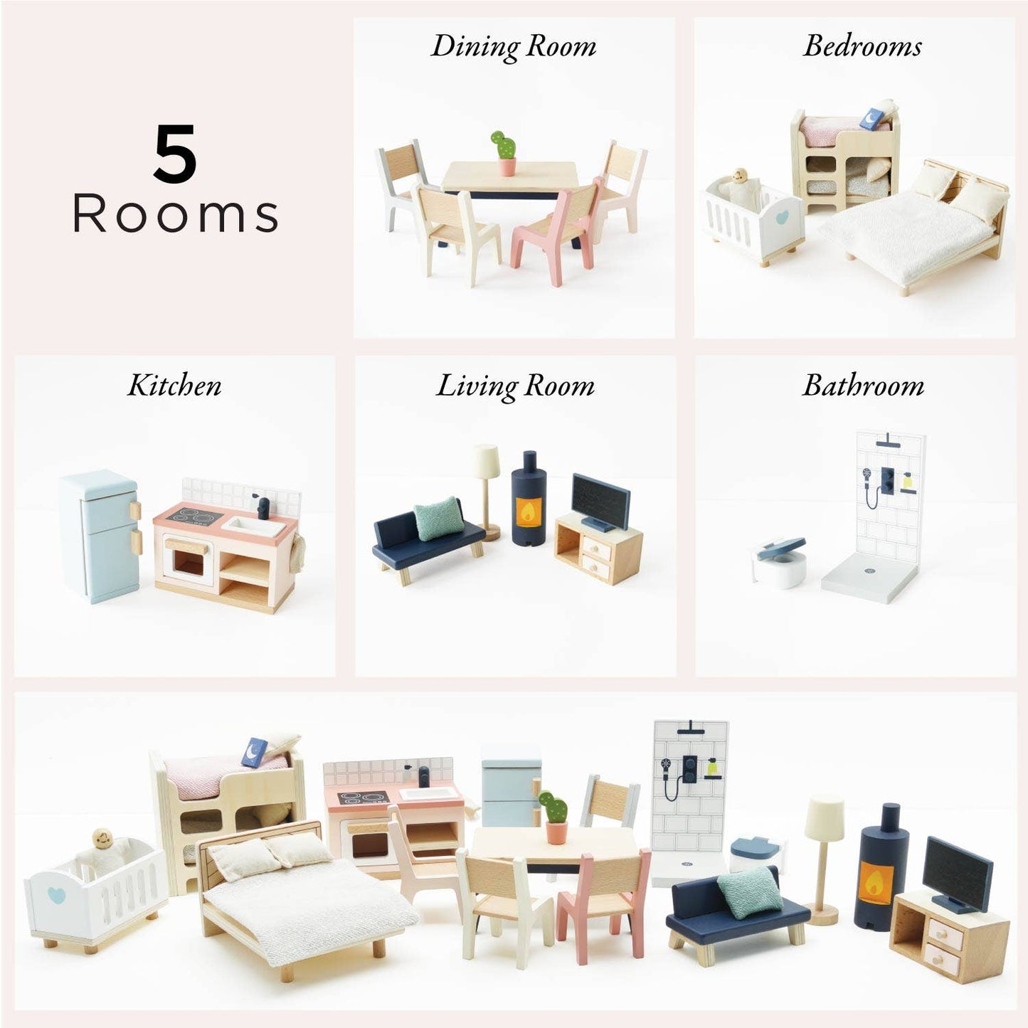 Le Toy Van Complete Dolls House Furniture Set