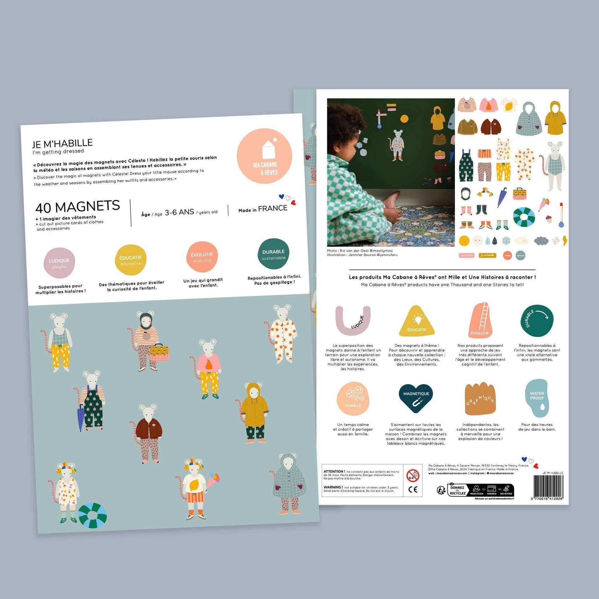 Dress-Up Magnetic Play Set – Weather-Ready Fun for Little Stylists!