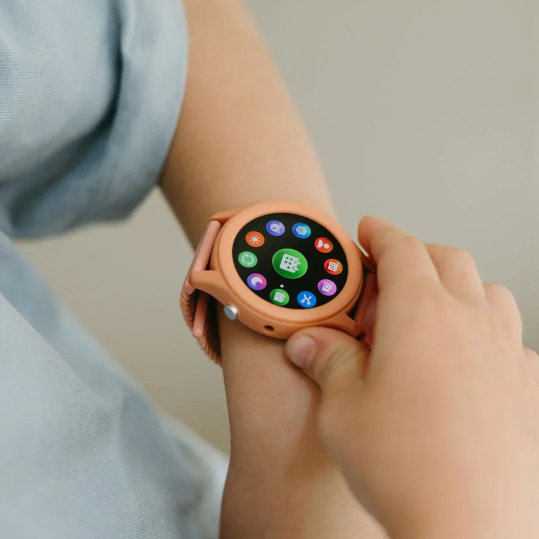  K-WATCH Kids Smartwatch | Coral | No GPS, No Games | Ages 8+