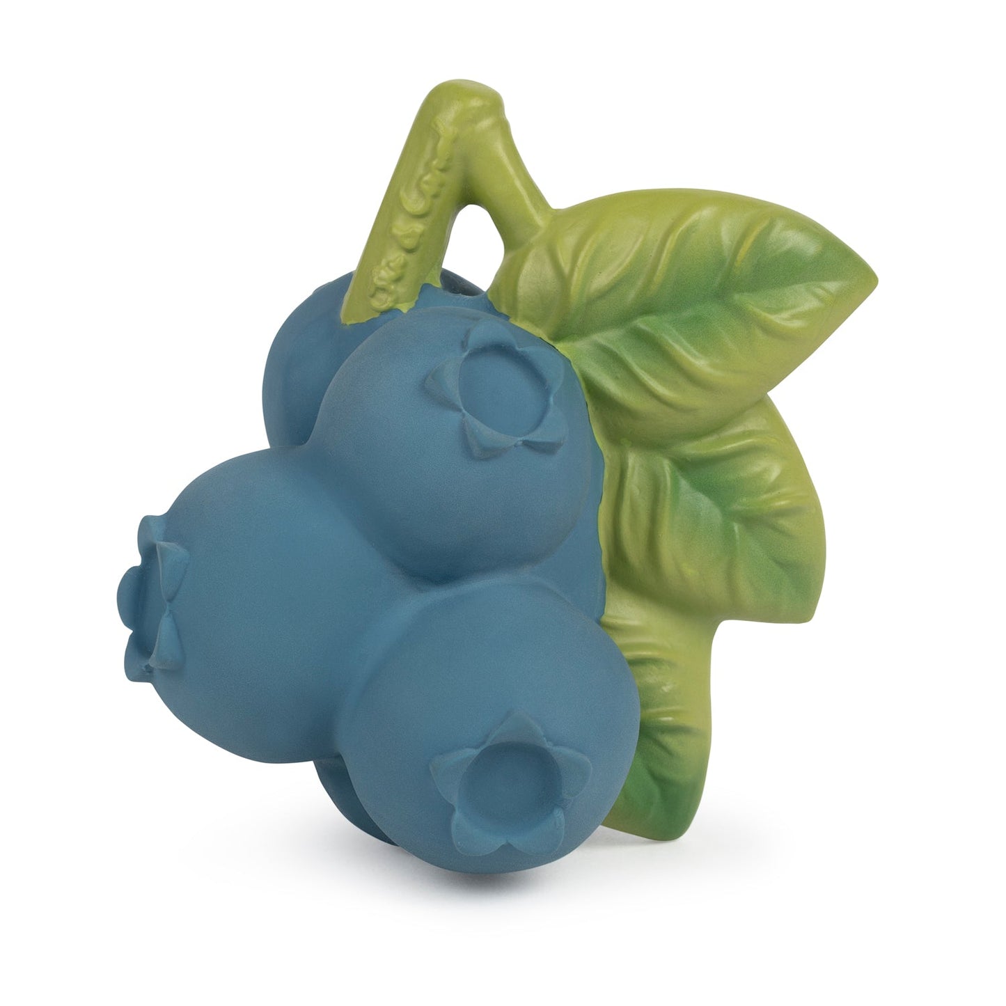 Natural Rubber Baby Teether & Bath Toy | Blueberry – Mucky Wolf