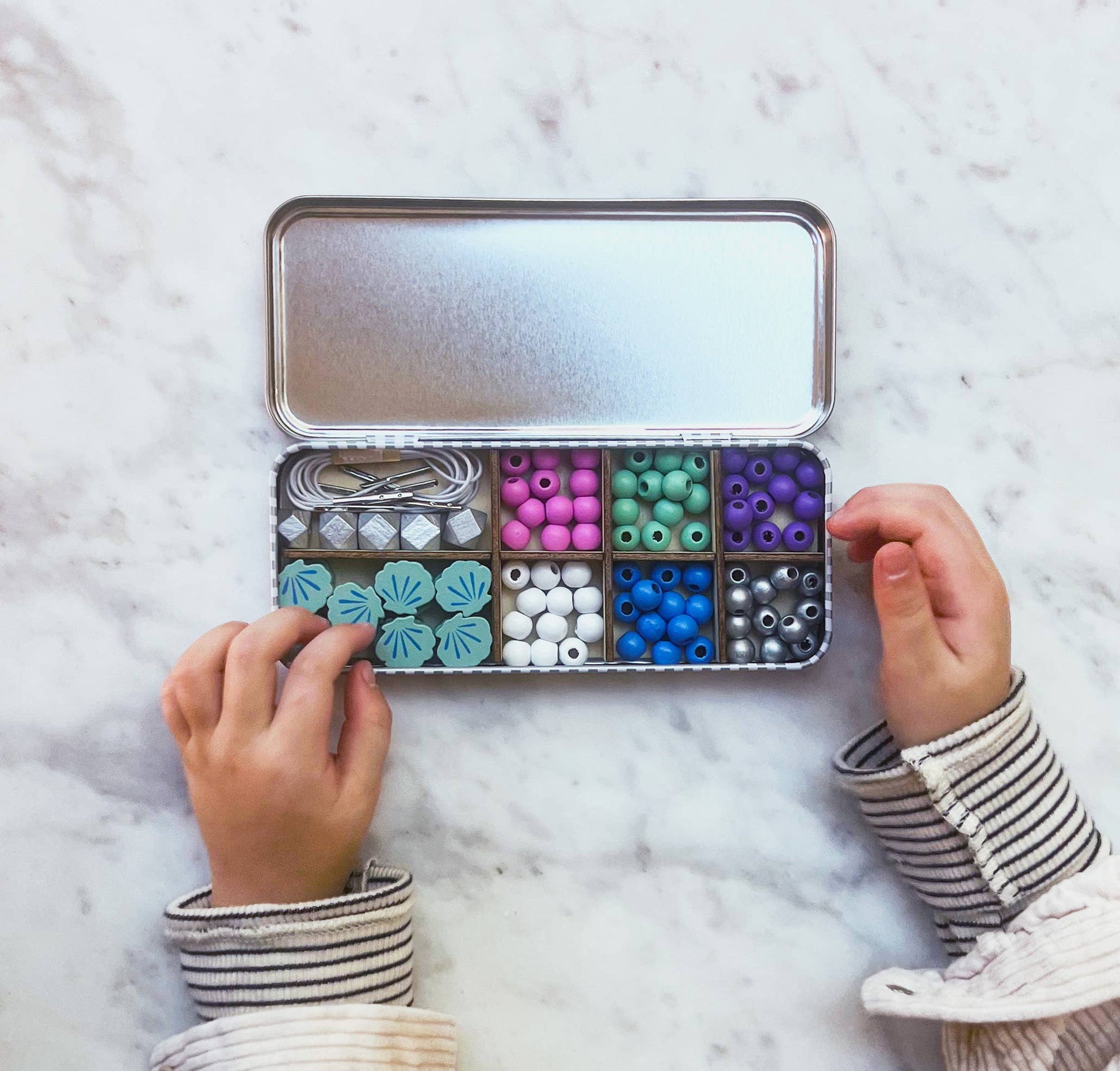 Beading Bracelet Craft Kit – Eco-Friendly Gift Tin