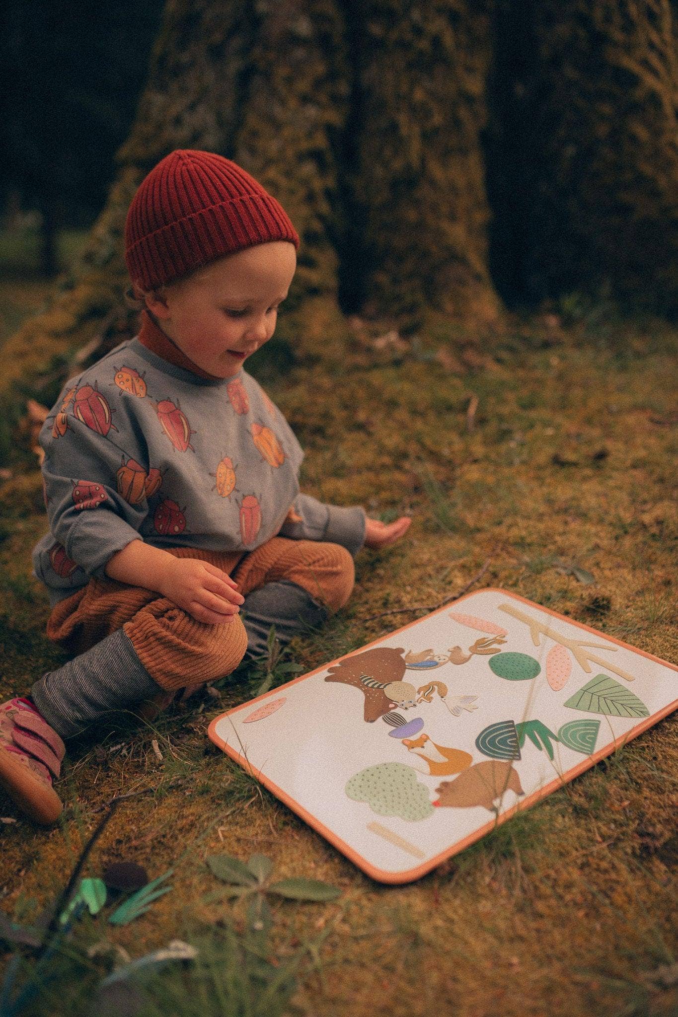 Beautiful forest magents for toddler playroom and bathtime