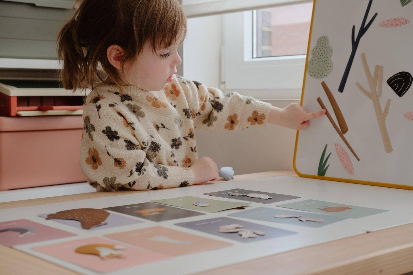 Beautiful forest magents for toddler playroom and bathtime