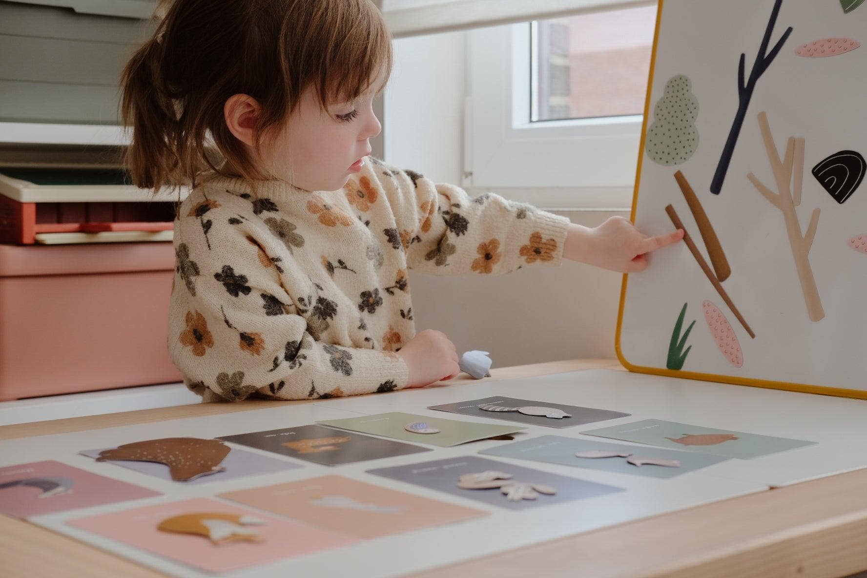 Beautiful forest magents for toddler playroom and bathtime
