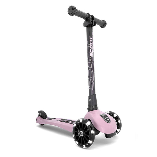 Scoot & Ride Highwaykick 3 LED in colour Rose