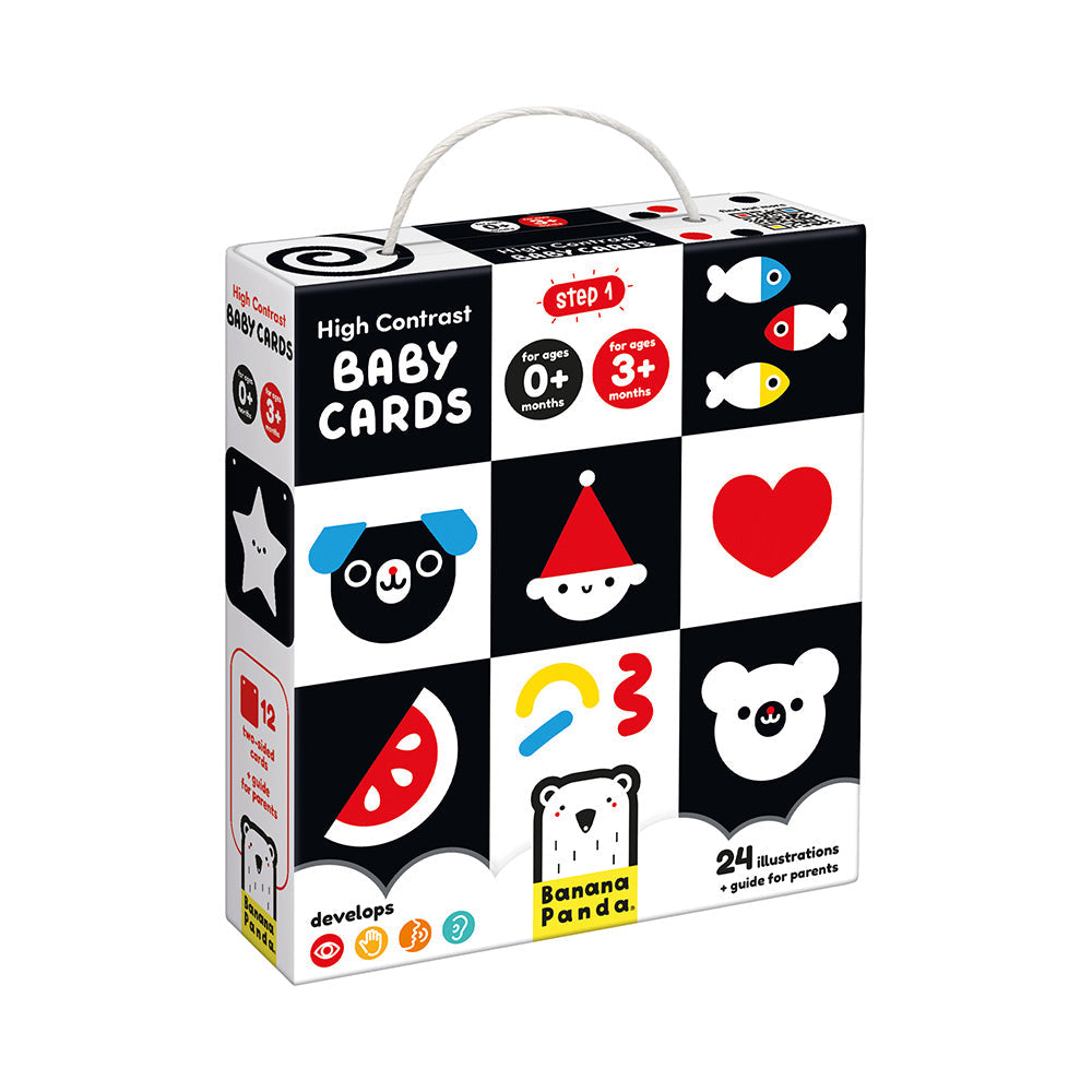 High Contrast Baby Cards for Newborns | Banana Panda