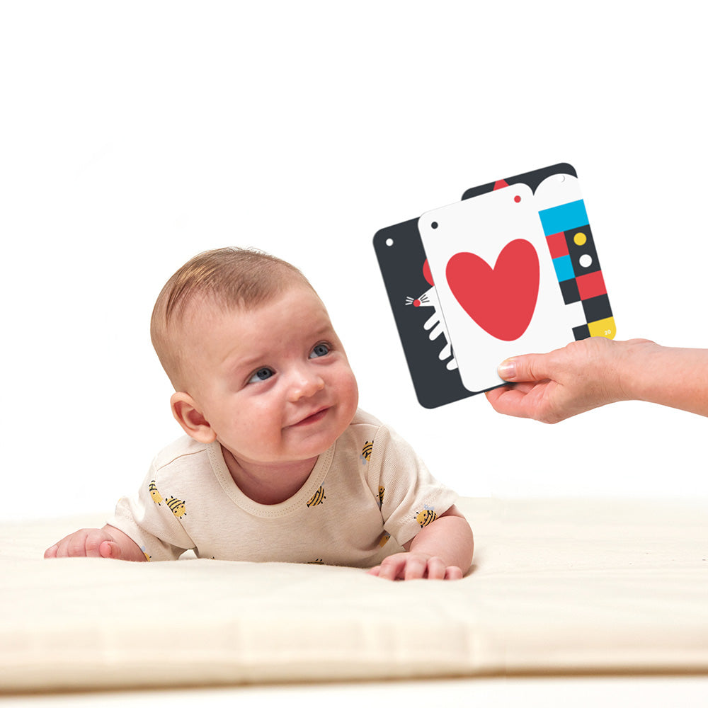High Contrast Baby Sensory Cards on a String | Mucky Wolf
