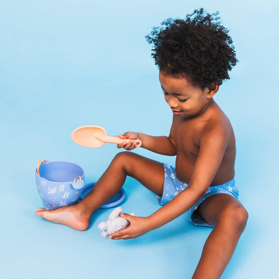 Silicone Beach Bucket Set for Kids | Sea Theme | Swim Essentials