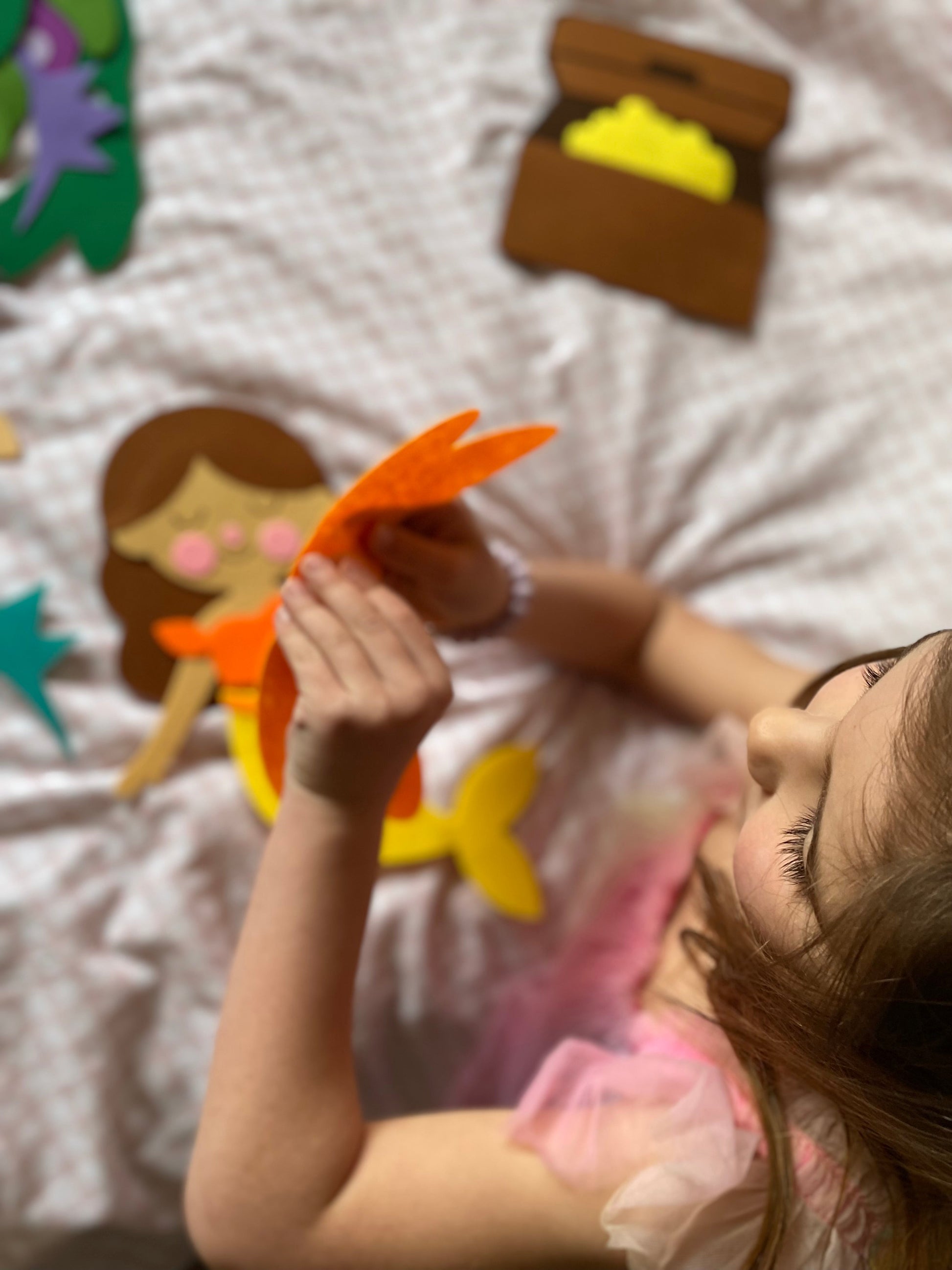 Mermaid Felt Play Board | Under the Sea Sensory Toy for Kids | Mucky Wolf