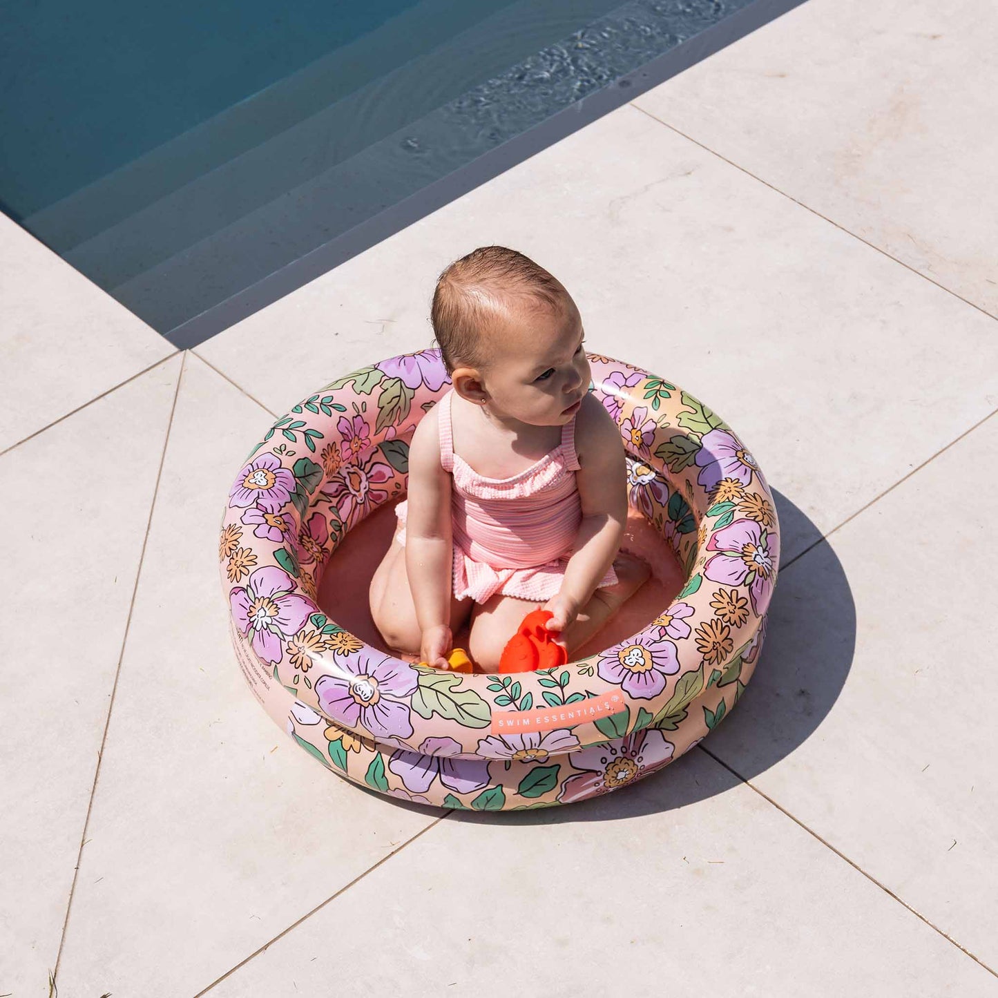 Floral Baby Paddling Pool 0-12 Months | 60cm | Swim Essentials