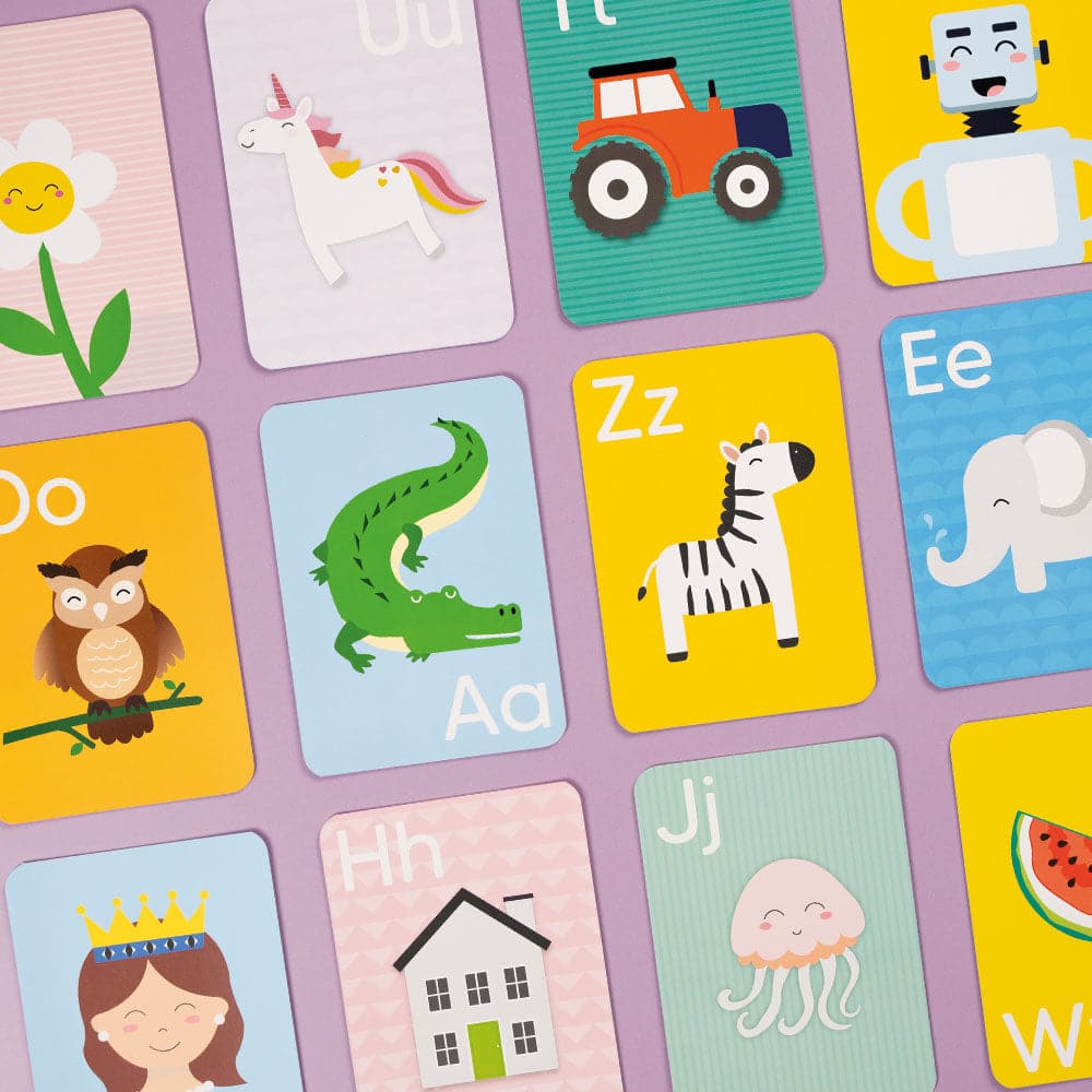 Alphabet Flash Cards A to Z for Kids | Mucky Wolf
