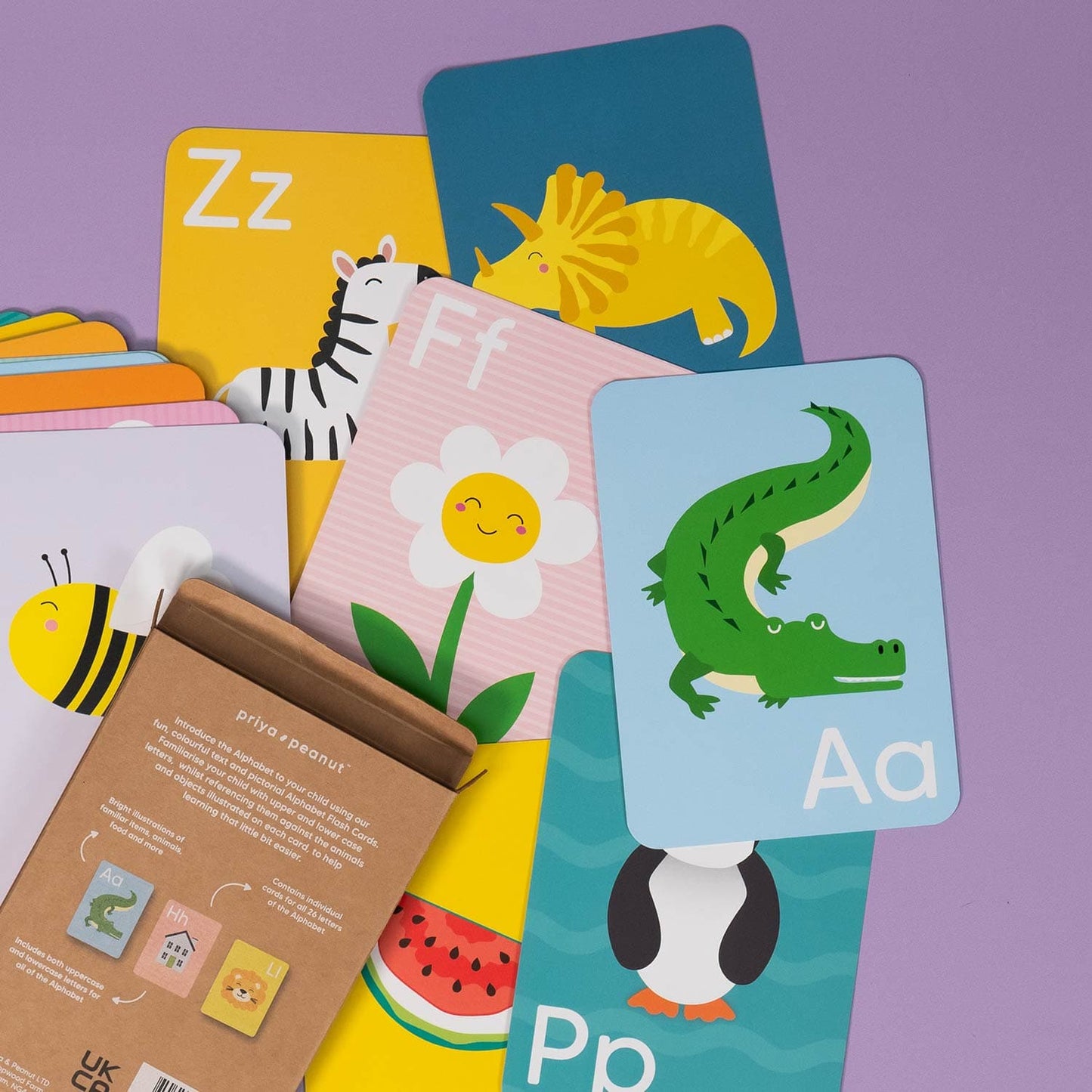 Alphabet Flash Cards A to Z for Kids | Mucky Wolf