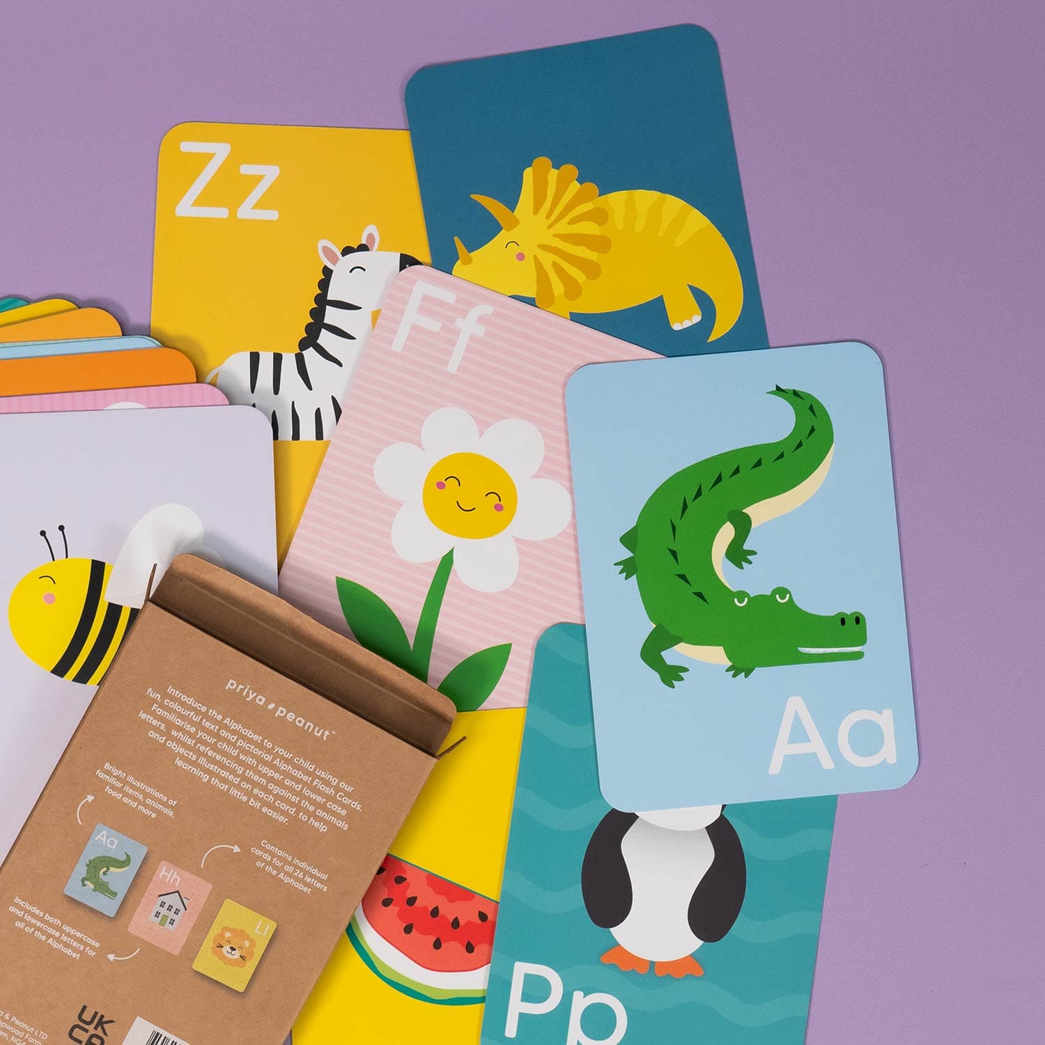 Alphabet Flash Cards A to Z for Kids | Mucky Wolf