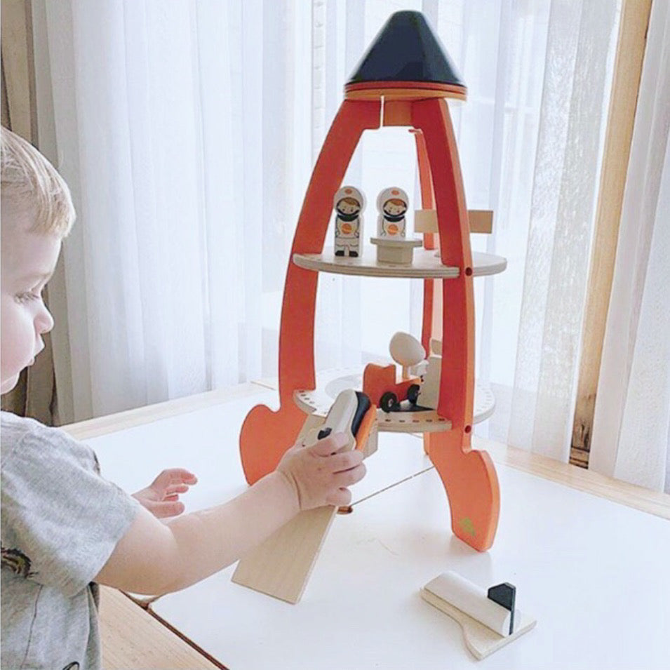 Wooden Rocket Play Set - Tender Leaf Toys 