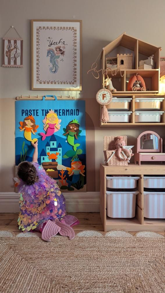 Mermaid Felt Play Board | Under the Sea Sensory Toy for Kids | Mucky Wolf