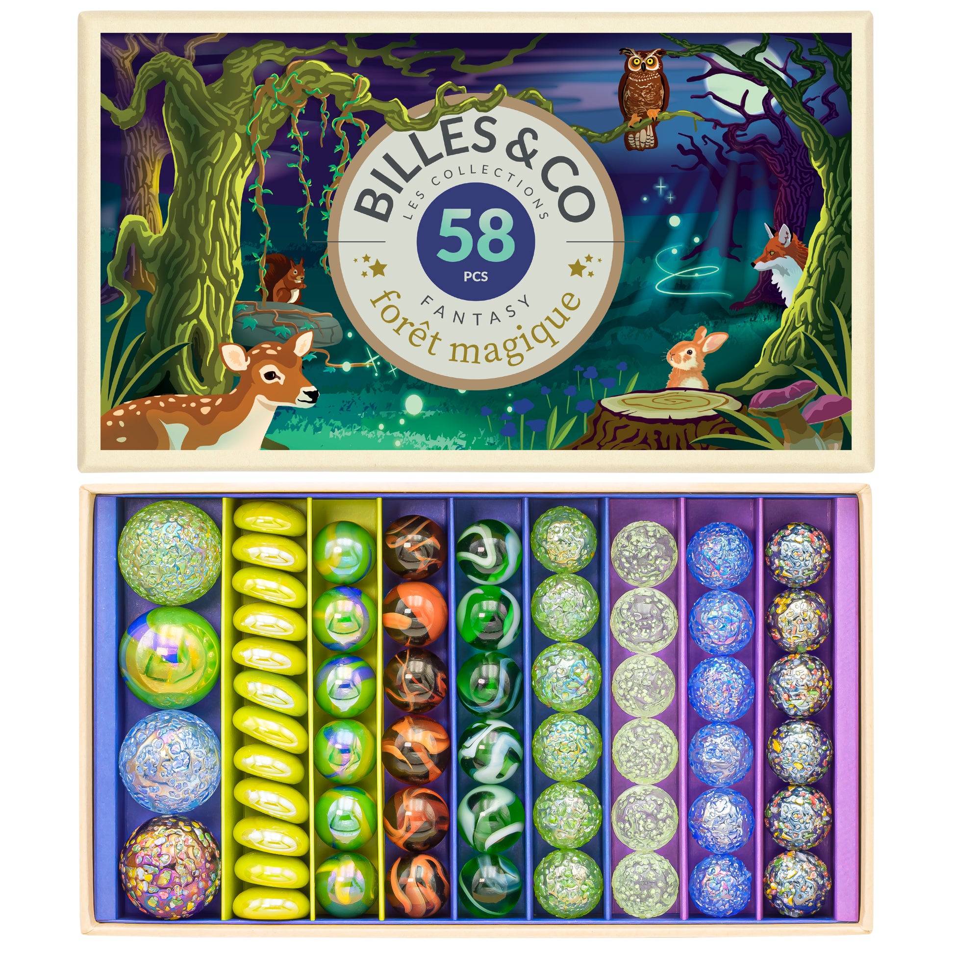 Billes & Co Magic Forest Marble & Pebble Box - Perfect For STEM Learning