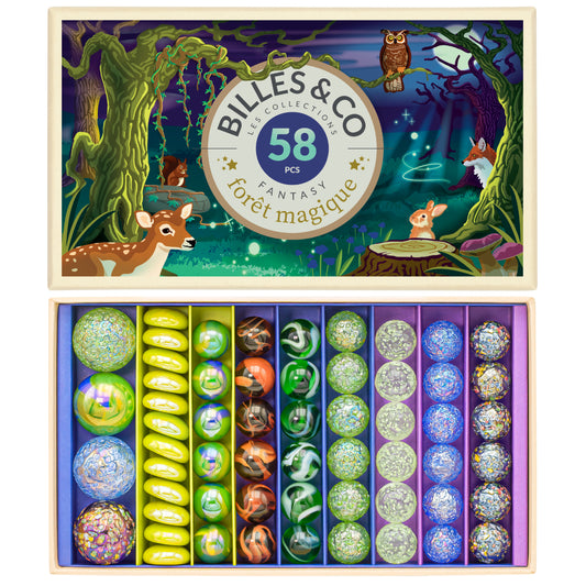 Billes & Co Magic Forest Marble & Pebble Box - Perfect For STEM Learning