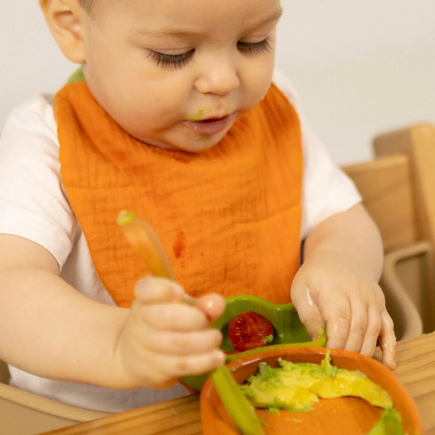 Carrot Feeding Baby Bib - Organic