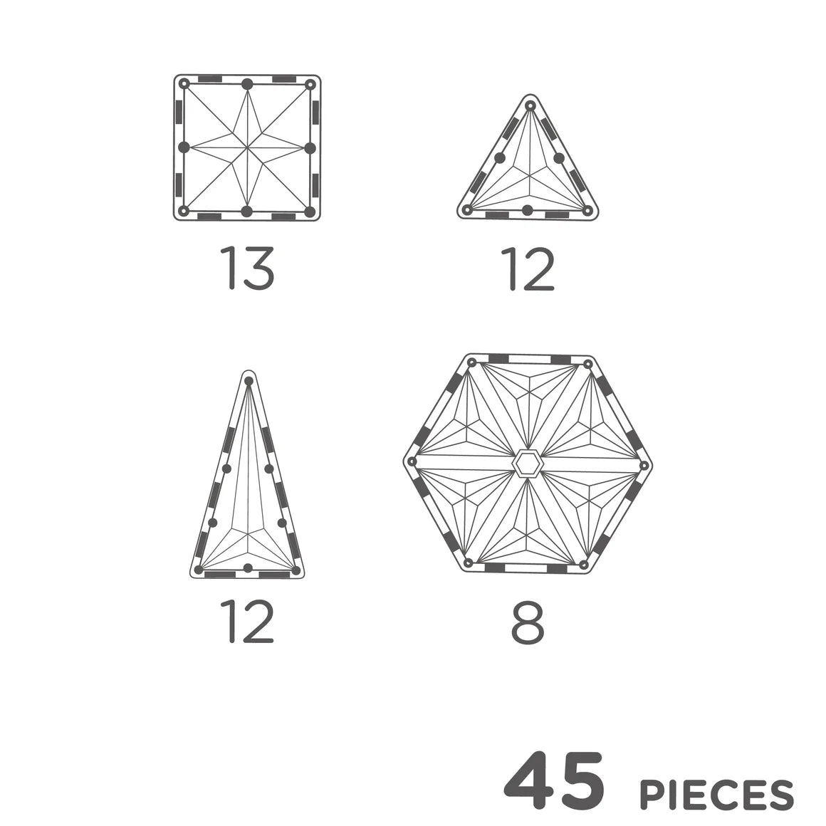 Cleverclixx Geo Pack Pastel 45 pieces
