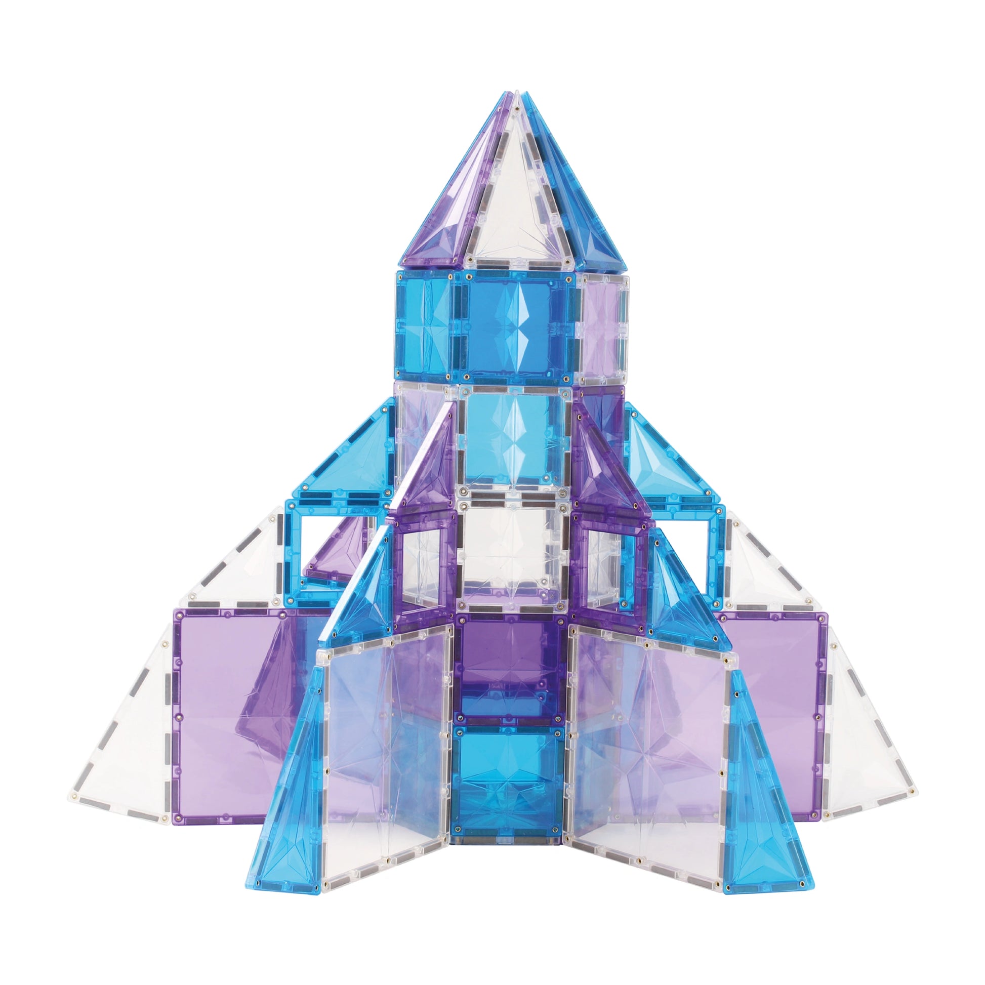 Cleverclixx Magnetic Tiles  Mega Ice Crystal Pack